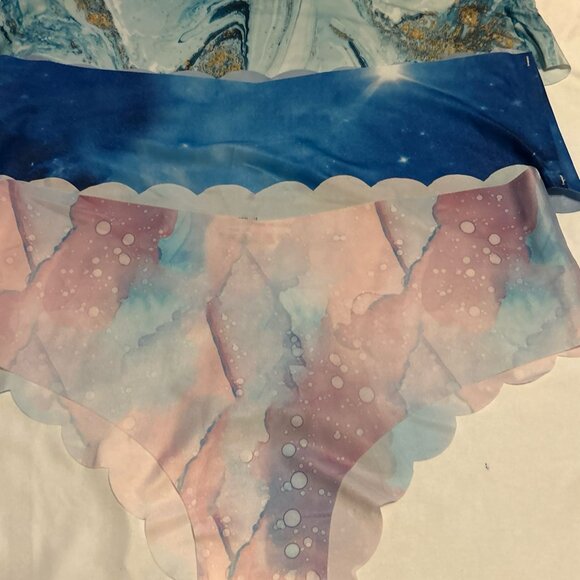 Morvia 3pk Tie-dye Assorted Colors Woman’s panties XXL Lingerie Seamless. New - Picture 3 of 8